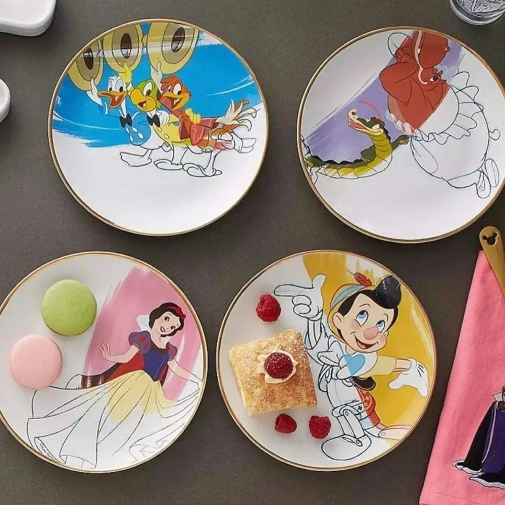 Disney Fantasia fine Ceramic Dessert/Salad White Plate
